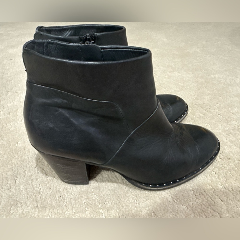 Paul Green Stella Ankle Boots Studs Women's US 5.5 Black Leather Austria